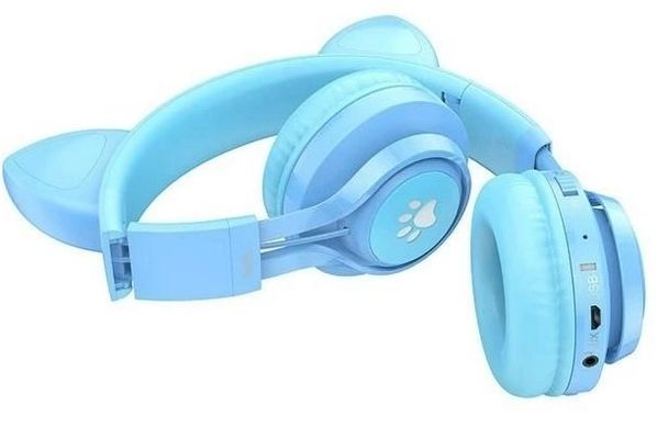 Hoco W39 Cat Ear Bluetooth Blue