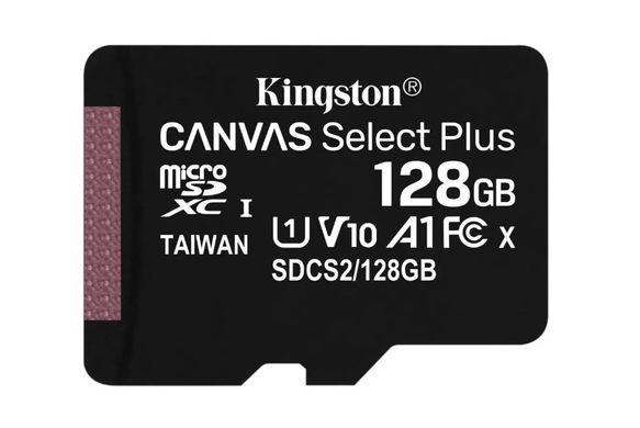 micro SD 128Gb Kingston Hi Speed (100mb/s)