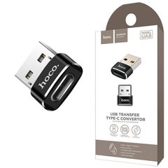Адаптер USB - Type-C Hoco UA6 Black