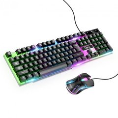 Мишка + клавіатура Hoco GM11 Terrific Glowing Gaming Black