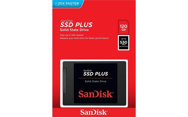 SSD SanDisk Plus 120GB 2.5" SATAIII TLC (SDSSDA-120G-G27)
