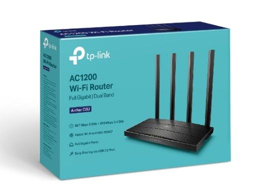 Router TP-LINK Archer C6U AC1200 5xLAN Gigabit 1xUSB 2.0