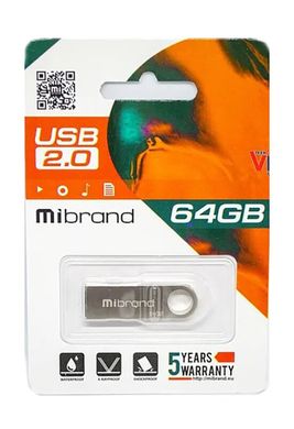 Flash Drive 64Gb Mibrand Chameleon Silver