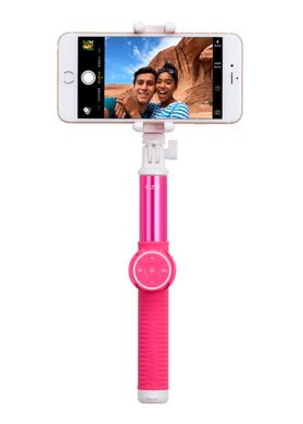 Selfie Monopod Momax Hero Bluetooth KMS7P 100cm Pink