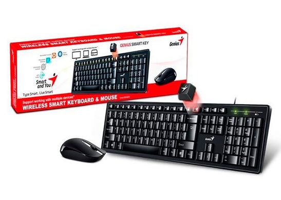 Мишка + клавіатура Genius Smart KM-8200 WL Ukr Black