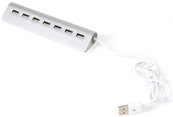 Omega USB-hub 7 Port USB 2.0 Hub Aluminium (OUH7AL)