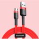 Кабель micro USB Baseus Cafule 2.4A 1M Red+Red (CAMKLF-B09)