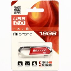 Flash Drive 16Gb Mibrand Aligator Dark Red (MI2.0/AL16U7DR)