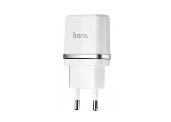 Зар.уст. 220V Hoco C12 2.4A USB White