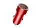 Зар.уст. авто Baseus Small Screw Dual-USB QC 3.0 36W Red (CAXLD-B09)
