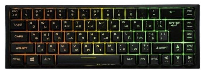 Клавіатура 2E Gaming KG360 RGB 68key WL Ukr ігрова Black 2E-KG360UBK