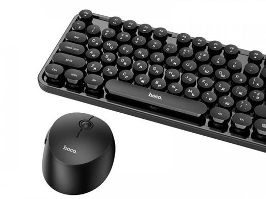 Мышка + клавиатура Hoco DI25 PALLADIS 2.4G Wireless Black