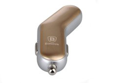 Зар.пр. авто Baseus 2.4A smart-thin bussiness series Gold+Silver