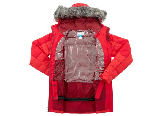 1872981CLB-658 XS Куртка пуховая женская горнолыжная Harper Lake Jacket красный р.XS