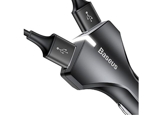 Зар.пр. авто Baseus Rocket Dual USB 3A QC 3.0 Fast Charge Black (CCALL-RK01)