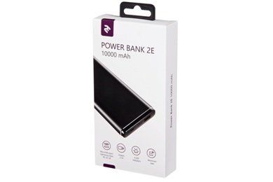 2E Power Bank 10000mAh Lightning Black (2E-PB1008B-BLACK)