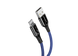 Кабель Lightning Baseus C-shaped Light Intelligent power-off 2.4A 1M Blue (CALCD-03)