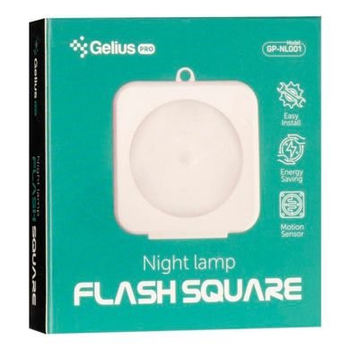 Ночник Gelius Pro Night Lamp FlashSquare GP-NL001 White